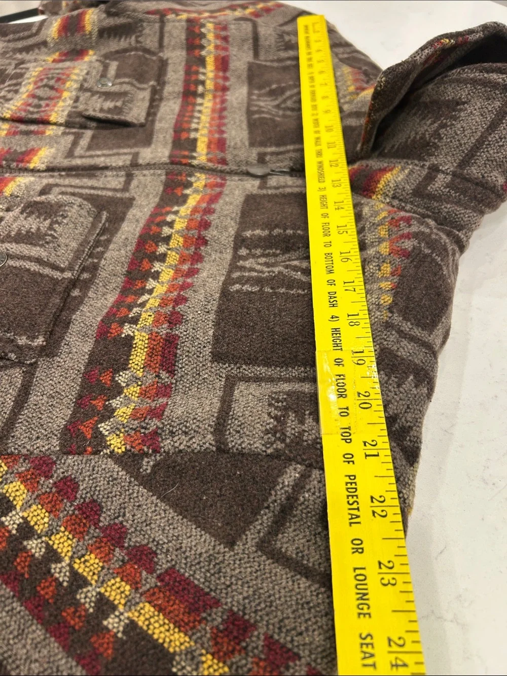Outback Trading Company Koda Jacket Large Southwestern Aztec Wool Blend Western